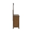 Pemberly Row Queen Panel Bed with Dresser Mirror and Chest in Brown