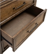 Pemberly Row 5 Drawer Bedroom Chest with Felt and Cedar Drawers in Brown