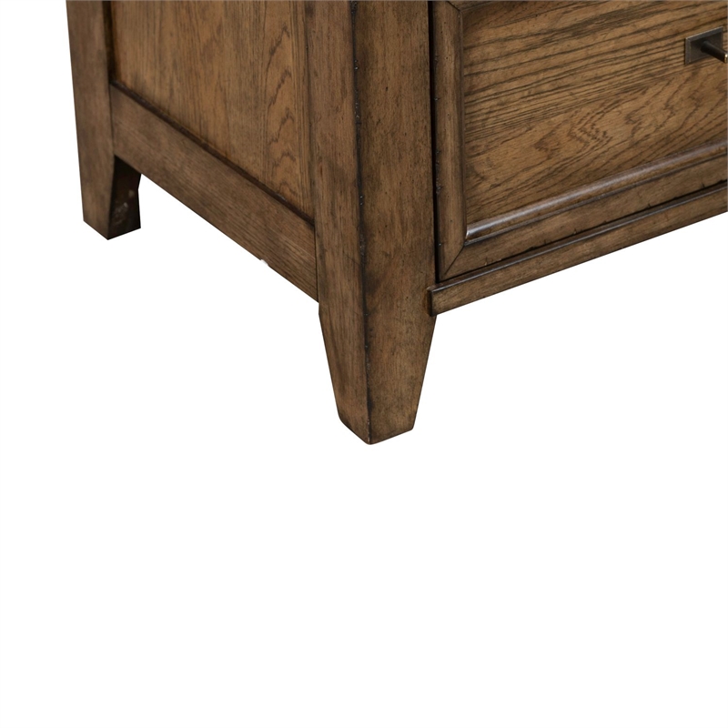 Pemberly Row 5 Drawer Bedroom Chest with Felt and Cedar Drawers in Brown