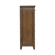 Pemberly Row 5 Drawer Bedroom Chest with Felt and Cedar Drawers in Brown