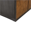 Pemberly Row 4 Door Accent Cabinet with Reeded Pattern Doors in Brown