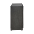 Pemberly Row 4 Door Accent Cabinet with Reeded Pattern Doors in Brown