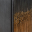 Pemberly Row 4 Door Accent Cabinet with Reeded Pattern Doors in Brown