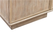 Pemberly Row 4 Door Accent Cabinet with River Texture Pattern in Gravel Gray