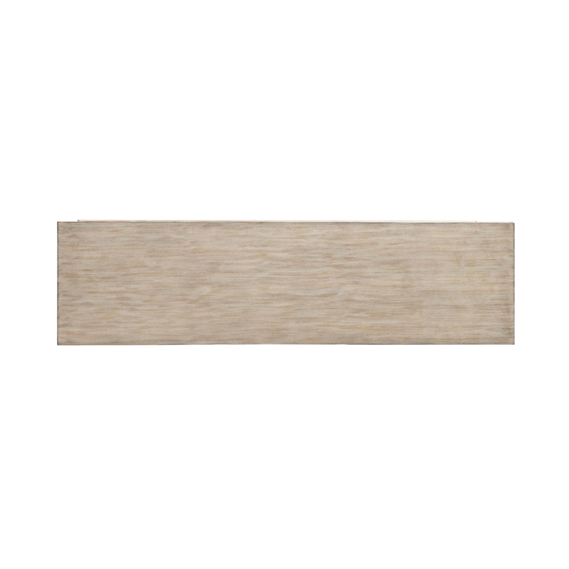 Pemberly Row 4 Door Accent Cabinet with River Texture Pattern in Gravel Gray