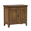 Pemberly Row 2 Door Bedside Chest with Built In Charging Station in Brown