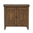 Pemberly Row 2 Door Bedside Chest with Built In Charging Station in Brown