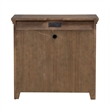 Pemberly Row 2 Door Bedside Chest with Built In Charging Station in Brown
