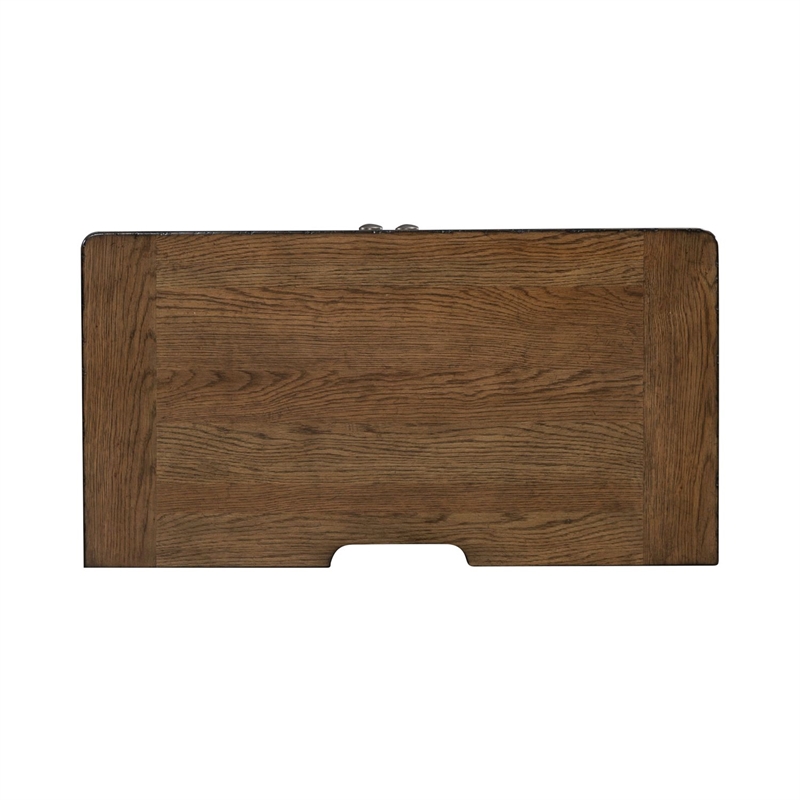Pemberly Row 2 Door Bedside Chest with Built In Charging Station in Brown