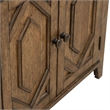 Pemberly Row 2 Door Bedside Chest with Built In Charging Station in Brown