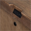 Pemberly Row 2 Door Bedside Chest with Built In Charging Station in Brown