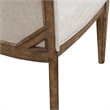 Pemberly Row Upholstered Side Chairs with Angled Wood Back Set of 2 in Brown
