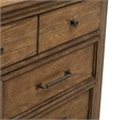 Pemberly Row 7 Drawer Bedroom Dresser with Felt and Cedar Drawers in Brown