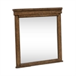Pemberly Row 7 Drawer Bedroom Dresser and Mirror with Felt Drawers in Brown