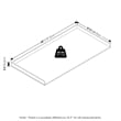 Pemberly Row Washer Dryer Countertop Edge Rails Anti Slip Pads in Espresso