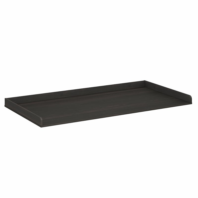 Pemberly Row Washer Dryer Countertop Edge Rails Anti Slip Pads in Espresso