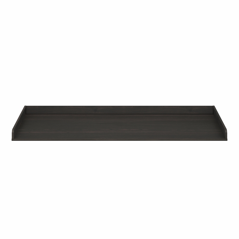 Pemberly Row 27.5 D x 54 W Washer Dryer Countertop Edge Rails in Espresso