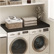 Pemberly Row 27.5 D x 54 W Washer Dryer Countertop Edge Rails in Espresso