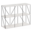 Pemberly Row 3 x 2 Flat Base Shelf Display Rack in Marble White