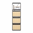 Pemberly Row 5-Tier Flat Base Shelf Display Rack Narrow in Americano