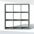 Pemberly Row 9-Cube Closet Organizer Open Shelf Extra Thick Frame in Sage Green
