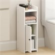 Pemberly Row 4-Tier Narrow Adjustable Shelves Bathroom Cabinet in White