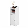 Pemberly Row 4-Tier Narrow Adjustable Shelves Bathroom Cabinet in White