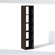 Pemberly Row 5-Cube Closet Open Organizer Extra Thick Frame in Black Dark Oak