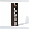 Pemberly Row 5-Cube Closet Open Organizer Extra Thick Frame in Black Dark Oak