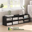 Pemberly Row 4-Tier 6-In Width Narrow Bookcase 9.3 x 5.9 x 41.6 in Blackwood