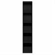 Pemberly Row 5-Tier 10-In Width Narrow Bookcase 9.3 x 9.8 x 51.9 in Blackwood