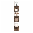 Pemberly Row 5-Tier Zigzag Corner Shelf Wall Mounted in Amber Pine