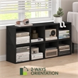 Pemberly Row 4-Tier 10-In Width Narrow Bookcase 9.3 x 9.8 x 41.6 in Blackwood