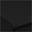 Pemberly Row Set of 2 Nightstand with Drawer and Open Shelf in Dark Americano