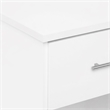 Pemberly Row Nightstand Set of 2 with Handle and Drawer in Solid White