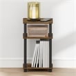 Pemberly Row 3-Tier TURN-N-TUBE Toolless Nightstand in Amber Pine