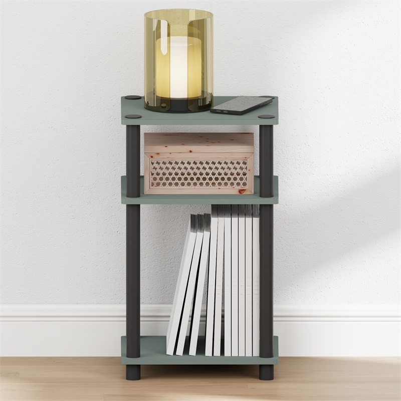 Pemberly Row 3-Tier TURN-N-TUBE Toolless Nightstand in Sage Green