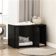 Pemberly Row Litter Box Enclosure with Storage Cabinet in Americano