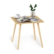 Pemberly Row Side Table with MDF and Rubber Wood Veneer in Oak