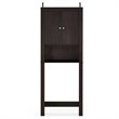 Pemberly Row Contemporary Engineered Wood Double Door Bath Cabinet in Espresso