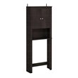 Pemberly Row Contemporary Engineered Wood Double Door Bath Cabinet in Espresso