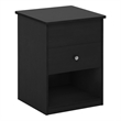 Pemberly Row Lift Top Nightstand with Hidden Storage in Americano