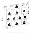 Pemberly Row 10-Cube Mid Century Style Bookshelf with Wood Legs in White