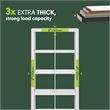 Pemberly Row Super Thick Frame 8 Cube Reversible Bookcase in White Finish