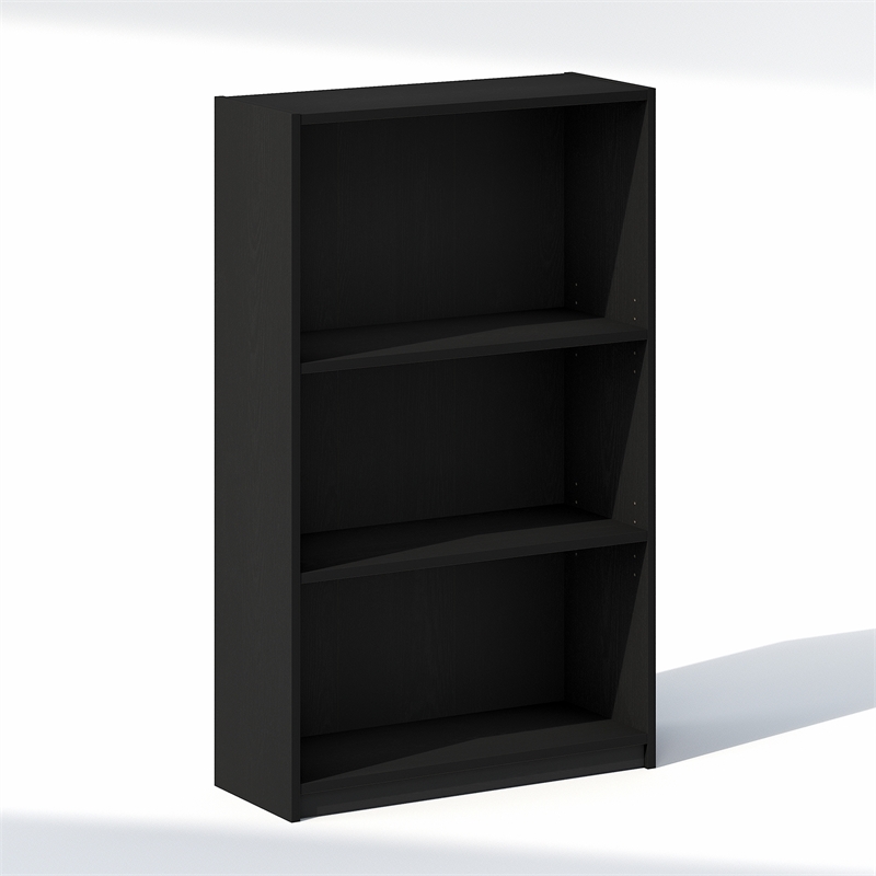 Pemberly Row 3 Tier Closet Organizer with Open Shelf Storage in Blackwood