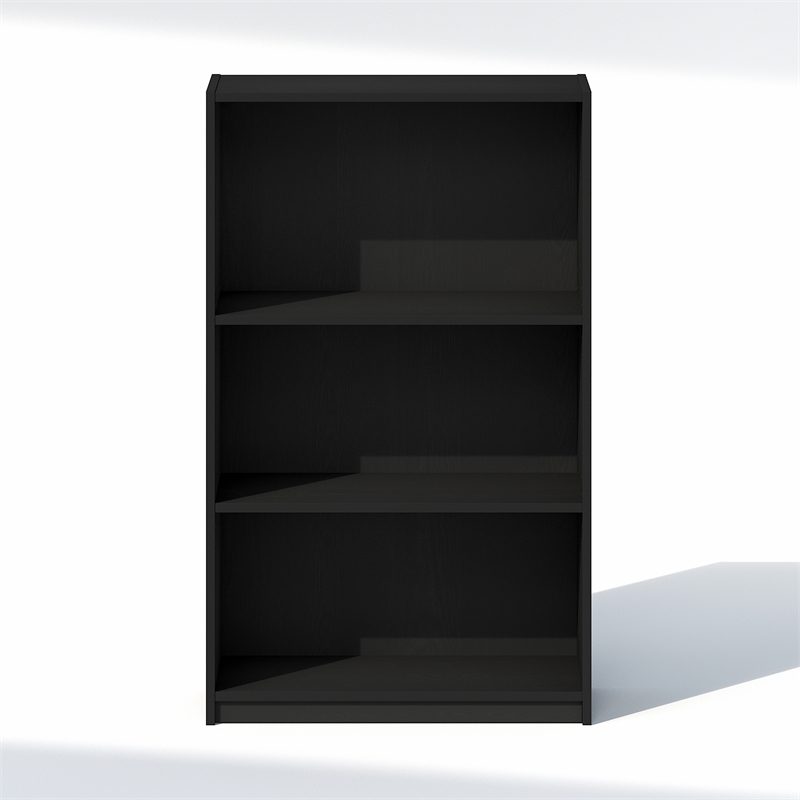 Pemberly Row 3 Tier Closet Organizer with Open Shelf Storage in Blackwood