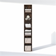 Pemberly Row 6 Tier Closet Organizer Open Shelf with Anti-Tip Kit in Amber Pine