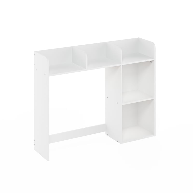 Pemberly Row 5 Shelf Desktop Hutch Organizer for Home Office in White