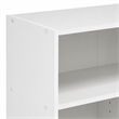 Pemberly Row 5 Tier Wide Open Shelf Bookcase for Books and Decor in White