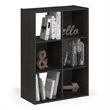 Pemberly Row 6 Cube 3x2 Storage Cabinet for Books and Display in Espresso